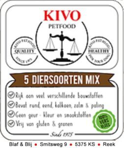 Blaf & Blij - KIVO 5 Diersoorten Mix